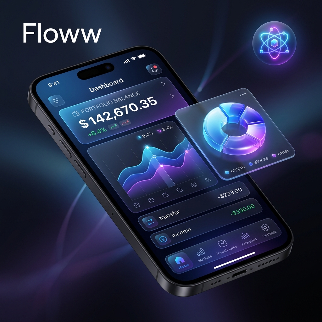 Floww AI Expense Tracker Dashboard — built by Sreedev Rajendran using Gemini 2.5 and Next.js